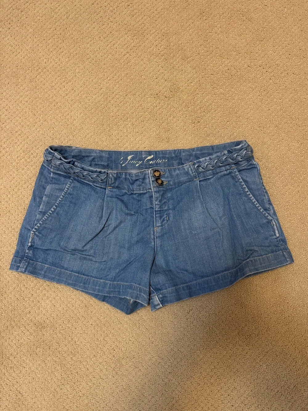 Juicy Couture Women's Blue Denim Shorts Size 30